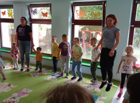 Wspólne zajęcia "Pszczółek" i "Niedźwiadków"